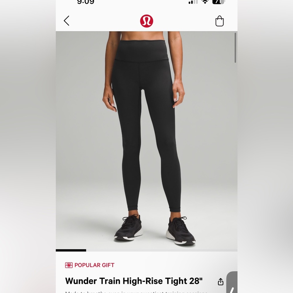 Wunder Train High Rise Tight 28 inch